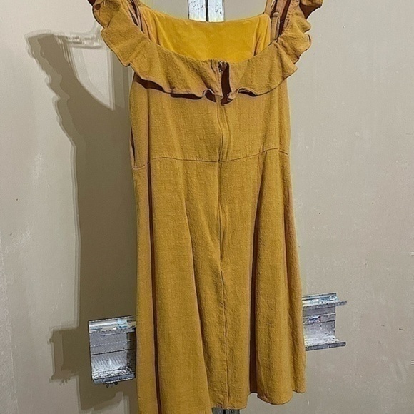 SOPRANO MUSTARD/GOLD  MINI DRESS WOMENS SZ MEDIUM - Picture 6 of 11